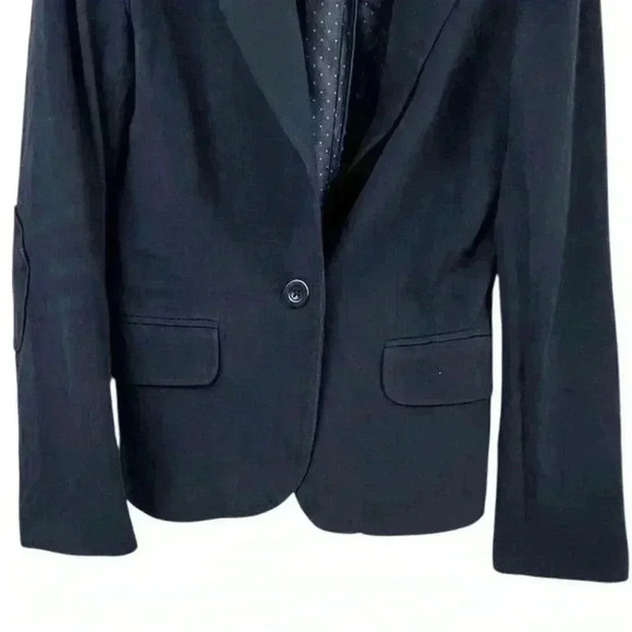 Cache Cache Women's Blazer Size 0, Blue Polka Dot Lining Tailored - Picture 5 of 9